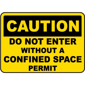 Indicator Do Not Enter Without A Permit Sign, Sticker autocolant