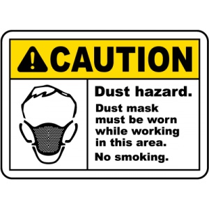 ⚠️ INDICATOARE 🛑 Indicator Dust Mask Must Be Worn In Area Sign, Sticker ...