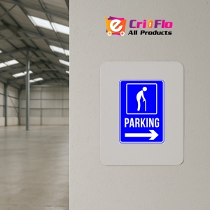 Indicator Elderly Parking Only Sign, Sticker autocolant - Img 3