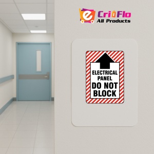 Indicator Electrical Panel Do Not Block Sign, Sticker autocolant - Img 4