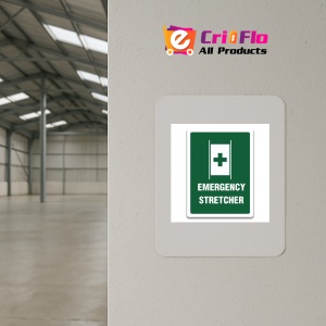 Indicator EMERGENCY STRETCHER SIGN, Sticker autocolant - Img 3