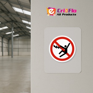 Indicator Eticheta cu simbolul de soc electric, Sticker autocolant - Img 3
