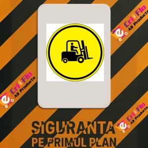 Indicator Eticheta de podea pentru trafic cu stivuitoare, Sticker autocolant - Img 2
