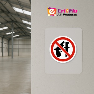 Indicator Eticheta fara arme permise, Sticker autocolant - Img 3