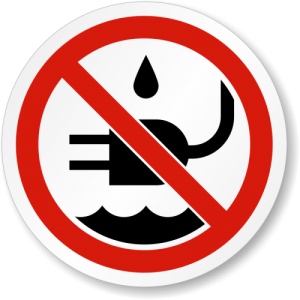 Indicator Eticheta fara lichid la priza, Sticker autocolant