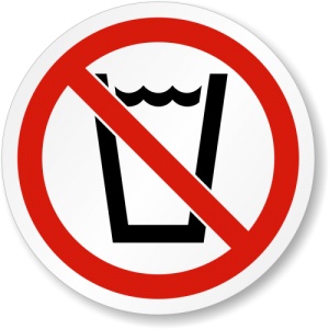 Indicator Eticheta pentru interzicerea bauturilor, Sticker autocolant