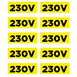 Indicator Etichete 230v, Sticker autocolant