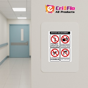 Indicator evitati un accident protectia muncii, Sticker autocolant - Img 5
