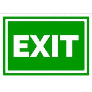 Indicator Exit, Sticker autocolant - Img 1
