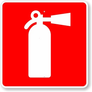 Indicator Exterior pentru stingator, Sticker autocolant
