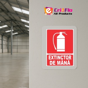 Indicator Extinctor de mana, Sticker autocolant - Img 4