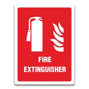 Indicator EXTINGUISHER SIGN, Sticker autocolant