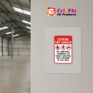 Indicator Extreme Fire Danger Sign, Sticker autocolant - Img 3