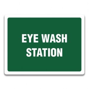 Indicator EYE WASH STATION SIGN, Sticker autocolant