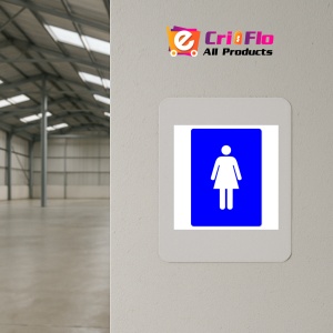 Indicator Female Toilet Sign Symbol Only, Sticker autocolant - Img 3