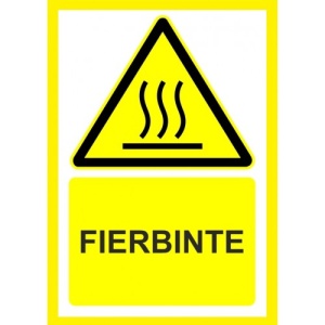 Indicator Fierbinte, Sticker autocolant