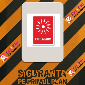 Indicator FIRE ALARM SIGNS, Sticker autocolant - Img 2
