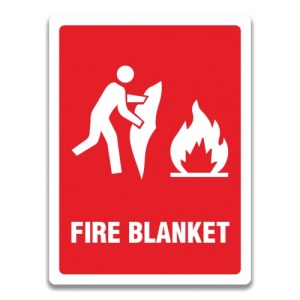 Indicator FIRE BLANKET SIGN, Sticker autocolant