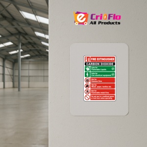 Indicator Fire Extinguisher Classification Sign, Sticker autocolant - Img 3