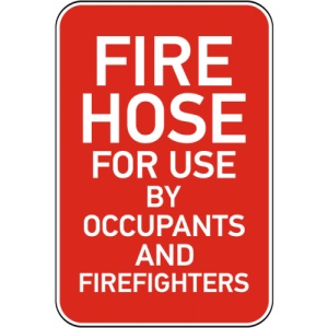 Indicator Fire Hose For Use Sign, Sticker autocolant