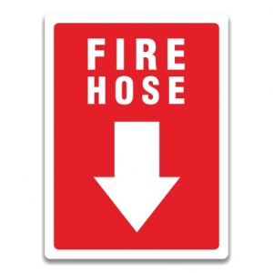Indicator FIRE HOSE SIGN, Sticker autocolant