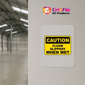 Indicator Floor Slippery When Wet Sign, Sticker autocolant - Img 3