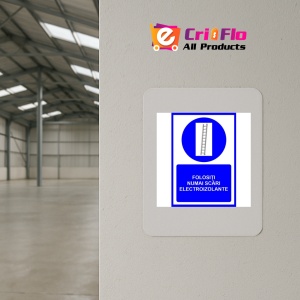 Indicator Folositi numai scari electroizolante, Sticker autocolant - Img 3