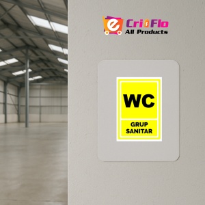 Indicator Galben wc grup sanitar, Sticker autocolant - Img 3