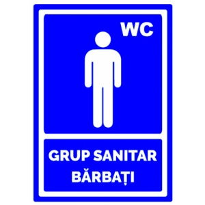 Indicator Grup sanitar pentru barbati, Sticker autocolant - Img 1