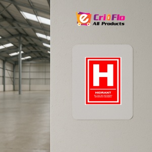 Indicator Hidrant in caz de incendiu sparge geamul, Sticker autocolant - Img 3
