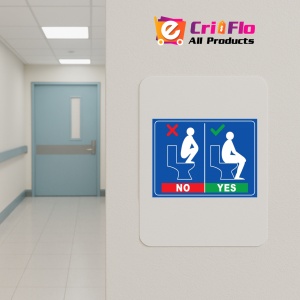 Indicator How to Use The Toilet, Sticker autocolant - Img 4