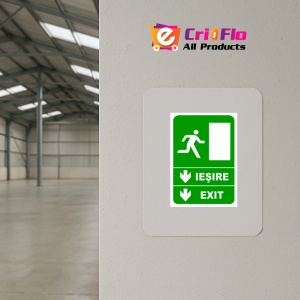 Indicator Iesire exit directie in jos, Sticker autocolant - Img 3