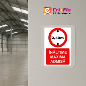 Indicator Inaltime maxima admisa indicator de interzicere, Sticker autocolant - Img 4