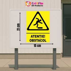 Indicator Indicator atentie obstacol, Sticker autocolant - Img 2