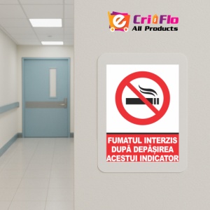 Indicator Indicator fumatul interzis dupa depasirea acestui indicator, Sticker autocolant - Img 5