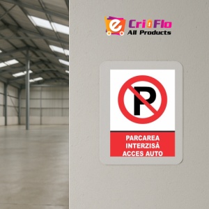 Indicator Indicator interdictie parcarea interzisa acces auto, Sticker autocolant - Img 4