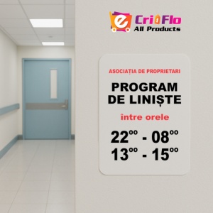 Indicator Indicator program de liniste, Sticker autocolant - Img 5