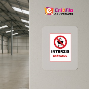 Indicator Interzis gratarul, Sticker autocolant - Img 3