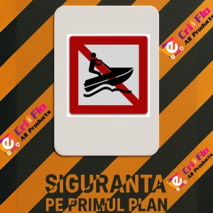 Indicator Interzis pentru ambarcatiunile personal, Sticker autocolant - Img 2