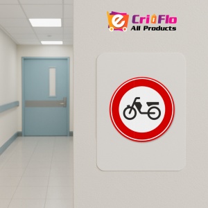 Indicator Interzis pentru mopede, Sticker autocolant - Img 4