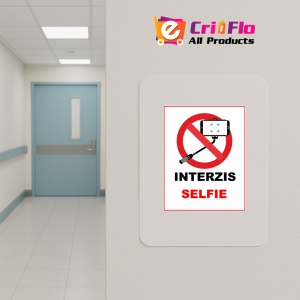 Indicator Interzis selfie, Sticker autocolant - Img 4