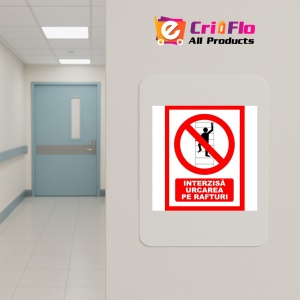 Indicator Interzis urcarea pe rafturi, Sticker autocolant - Img 4