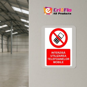 Indicator Interzisa utilizarea telefoanelor mobile indicator de interzicere, Sticker autocolant - Img 4