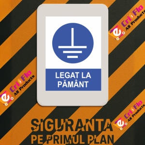 Indicator Legat la pamant 2, Sticker autocolant - Img 3