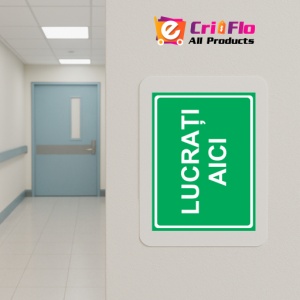 Indicator Lucrati aici, Sticker autocolant - Img 5