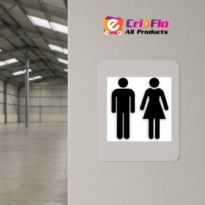 Indicator Men and Women Bathroom Decor sign, Sticker autocolant - Img 3