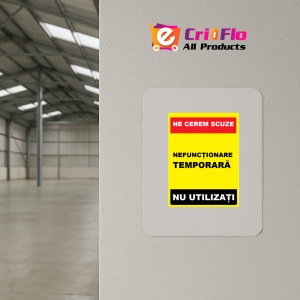 Indicator Ne cerem scuze nefunctionare temporare nu utilizati, Sticker autocolant - Img 3