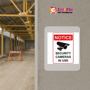 Indicator Notice security cameras in use, Sticker autocolant - Img 5