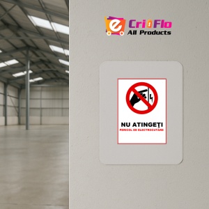 Indicator Nu atingeti pericol de electrocutare, Sticker autocolant - Img 3