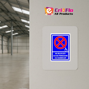 Indicator Nu Blocati Acces Persoane cu Handicap, Sticker autocolant - Img 3